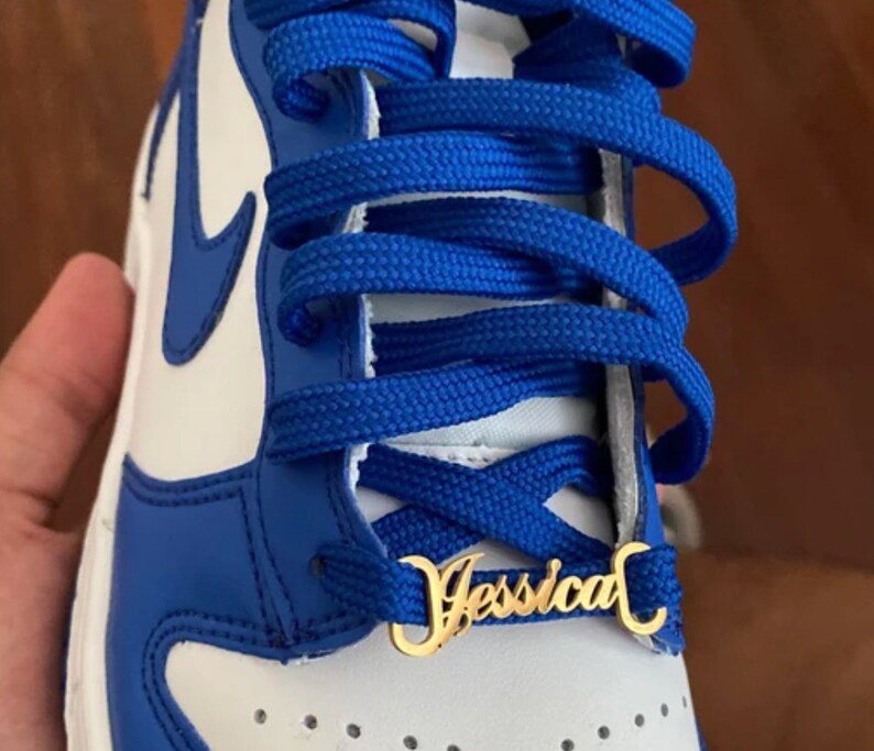 Custom Shoelace Nameplate Trainer Tags Shoelace Charms Etsy