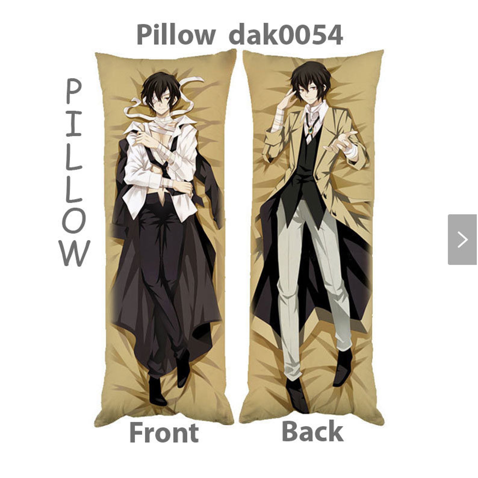 Anime pillow Bungou Stray Dogs // Dazai Osamu // Etsy