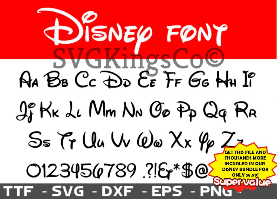 Download Disney font svg Walt Disney font svg Disney svg Disney | Etsy