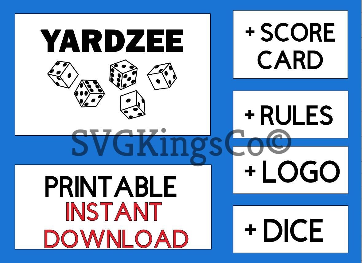 Download Download Yardzee Svg Free for Cricut, Silhouette, Brother ...