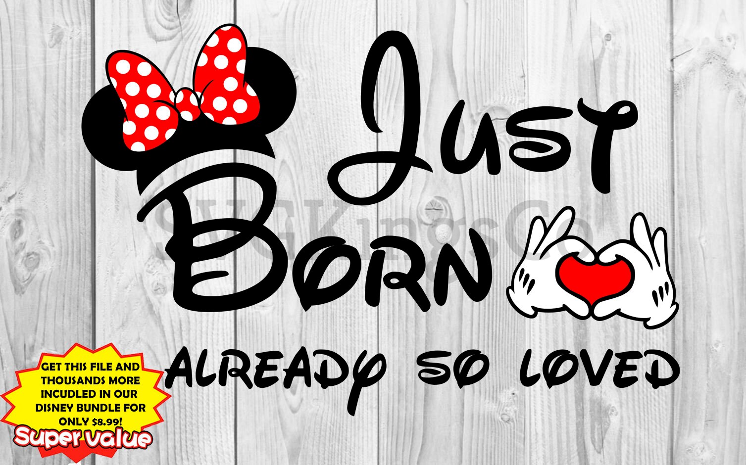 Disney SVG Disney SVG Monogram Disney Bundle SVG Just Born ...