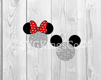 Disney epcot svg, disney svg, mickey mouse svg, minnie svg, mickey ears svg, minnie ears svg,svg file for cricut, silhouette, svg files, svg