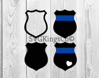 Police badge svg, thin blue line svg, police wife svg, police svg, blue line svg, svg file for cricut, silhouette, svg