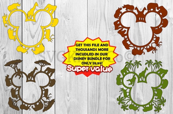 Download Safari Zoo Animals DIsney SVG Mickey Zoo Animal SVG Disney | Etsy