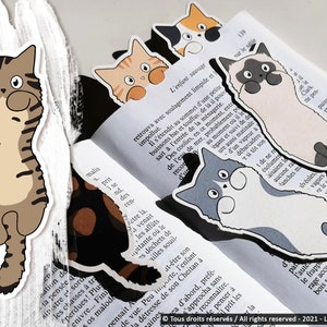 Recycled long hair cat bookmarks