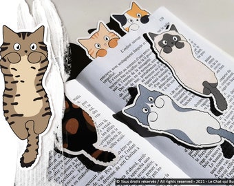 Recycled long hair cat bookmarks