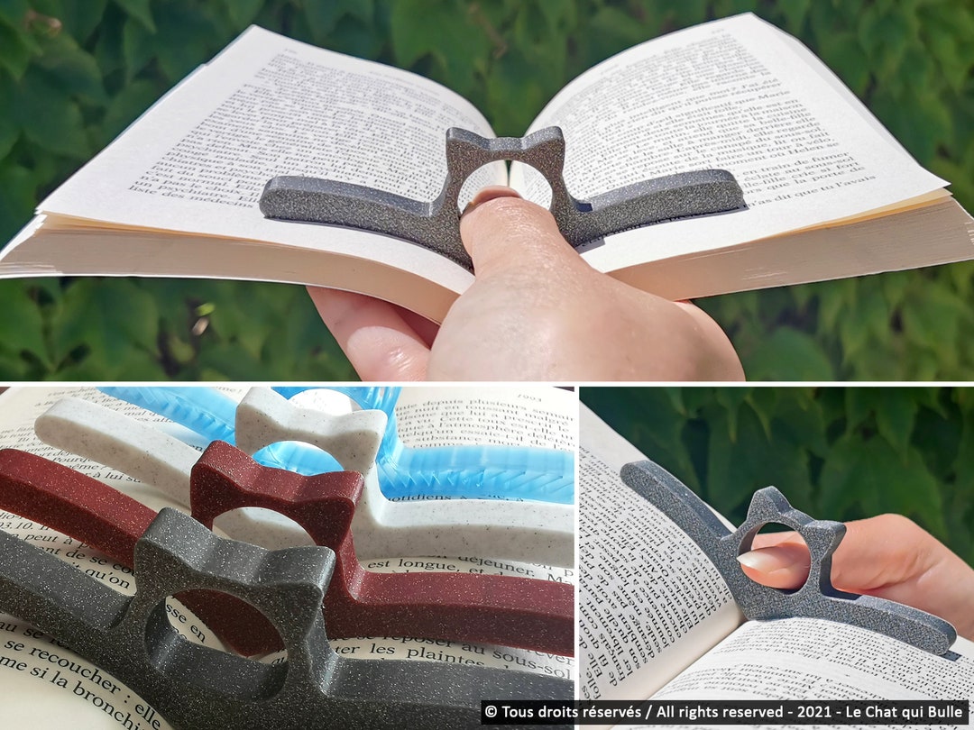 Cat Book Cover, Reading Ring - Etsy