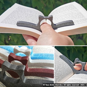 Cat book page holder, reading ring