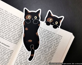 Tortoiseshell cat laminated bookmarks