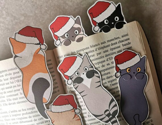 Brand Pages Chat Santa Claus Recycled Cardboard Cat With Etsy Brand Pages Chat Santa Claus Recycled Cardboard Cat With Etsy