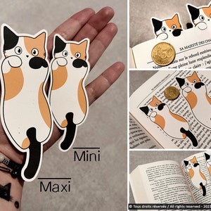 Gerecycleerde boekenleggers van verliefde katten afbeelding 2