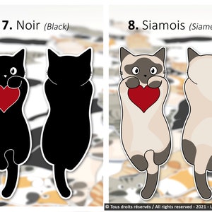 Marcapáginas reciclados gatos enamorados imagen 6