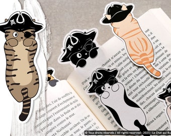 Gerecycleerde boekenleggers van piratenkatten