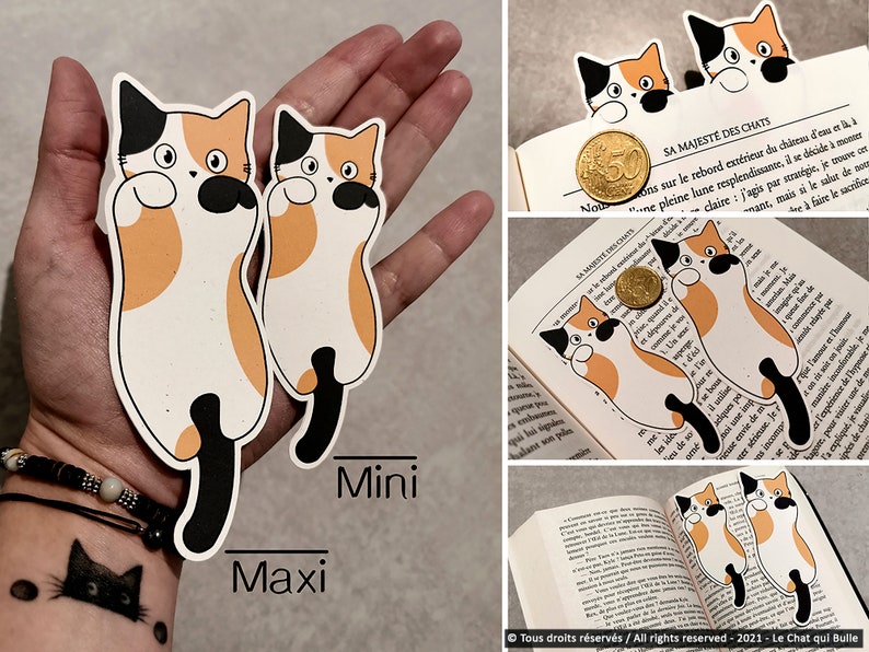 Recycled cat bookmarks image 2
