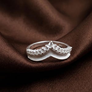 925 Sterling Silver Ring, Blank Bezel Channel Band With CZ Setted Crown Ring, Breast milk band, Memorial Jewelry, DIY Crafts Supply