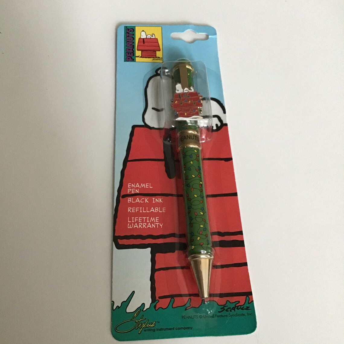 SNOOPY enamel refillable pen Etsy