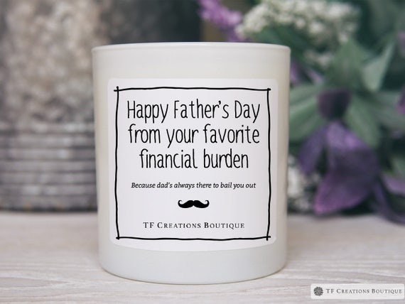 Funny Fathers Day Gift, Dad Gift, Fathers Day Candle, Gift from Kids, Soy Candle, Gift for Dad, Funny Quote Gifts, Funny Candles, I Love Dad