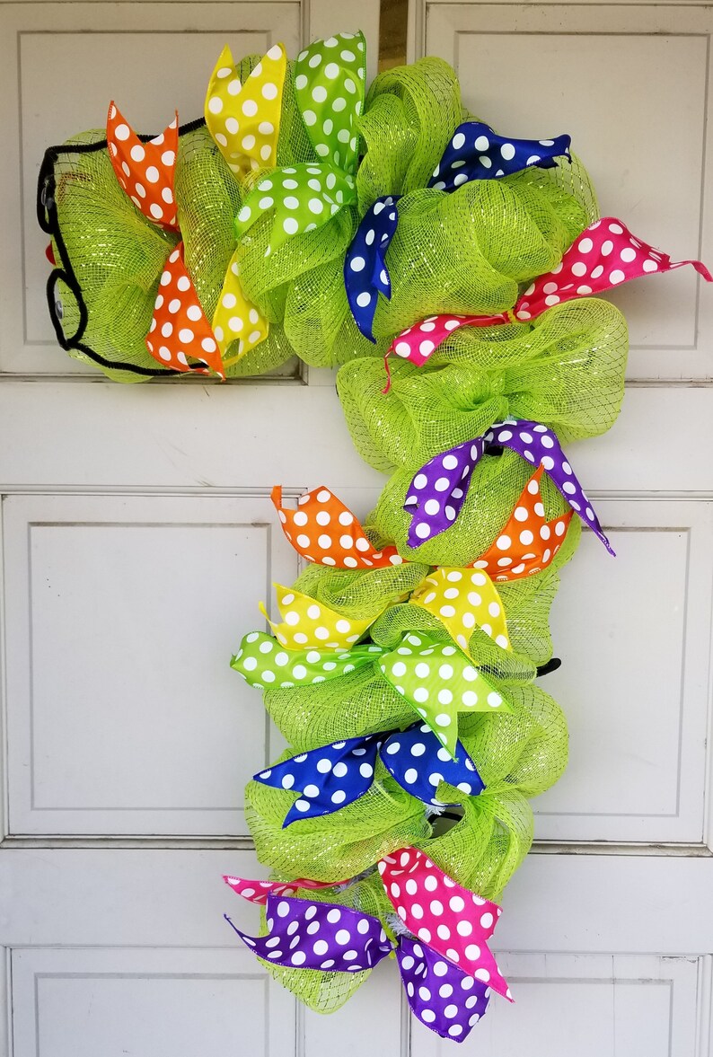 Teacher/'s Wreath Bookworm Wreath Gift for Teacher Back to School Caterpillar Wreath