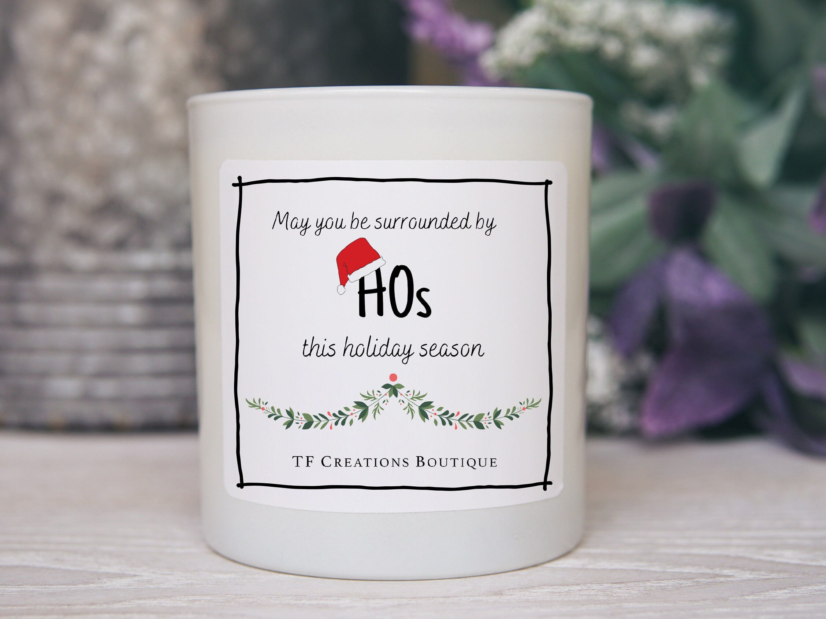 Funny Christmas Candle/funny Christmas Gift/santa Candle/holiday