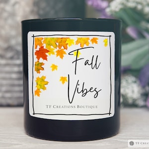 Fall Vibes, Autumn Candles, Fall Candles, Fun Candles, Fall Quotes, Teacher Gifts, Fall Gifts, Friend Gift, Homemade Candles, Cool Candles
