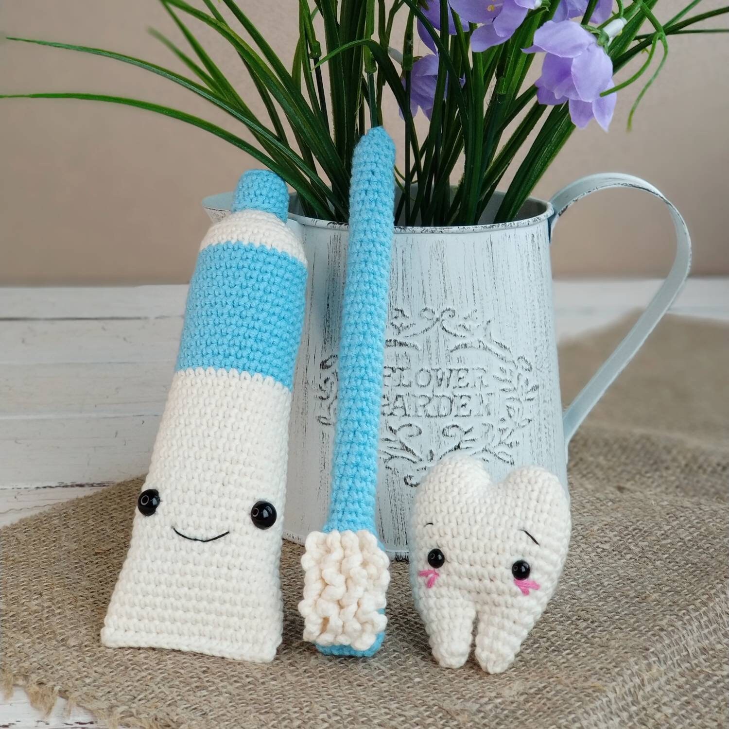 Toothpaste Toothbrush Tooth plush toys 6.6 Etsy