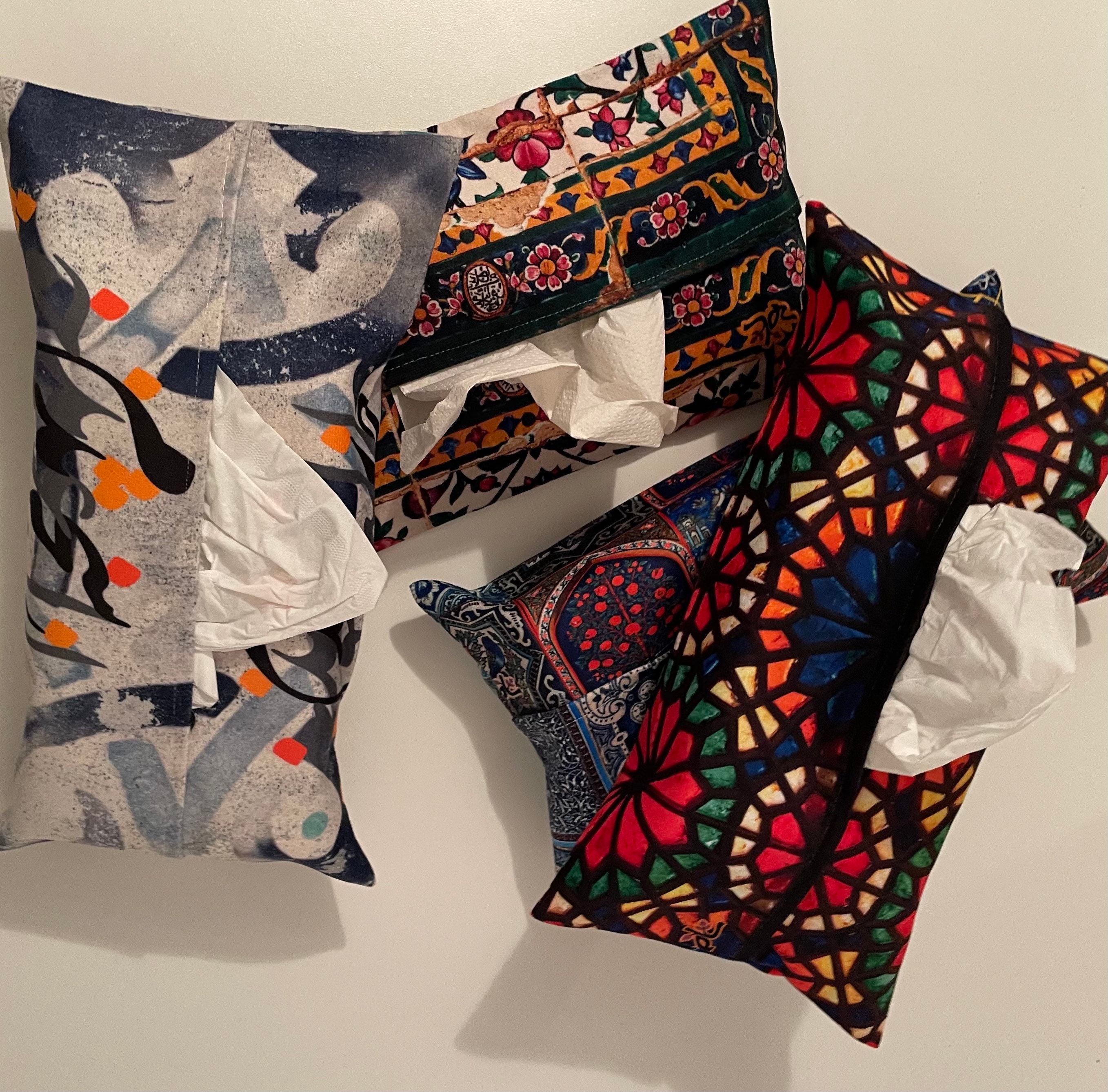 Velvet Handkerchief Holder Handkerchiefs Box Tissue Cover Etsy UK