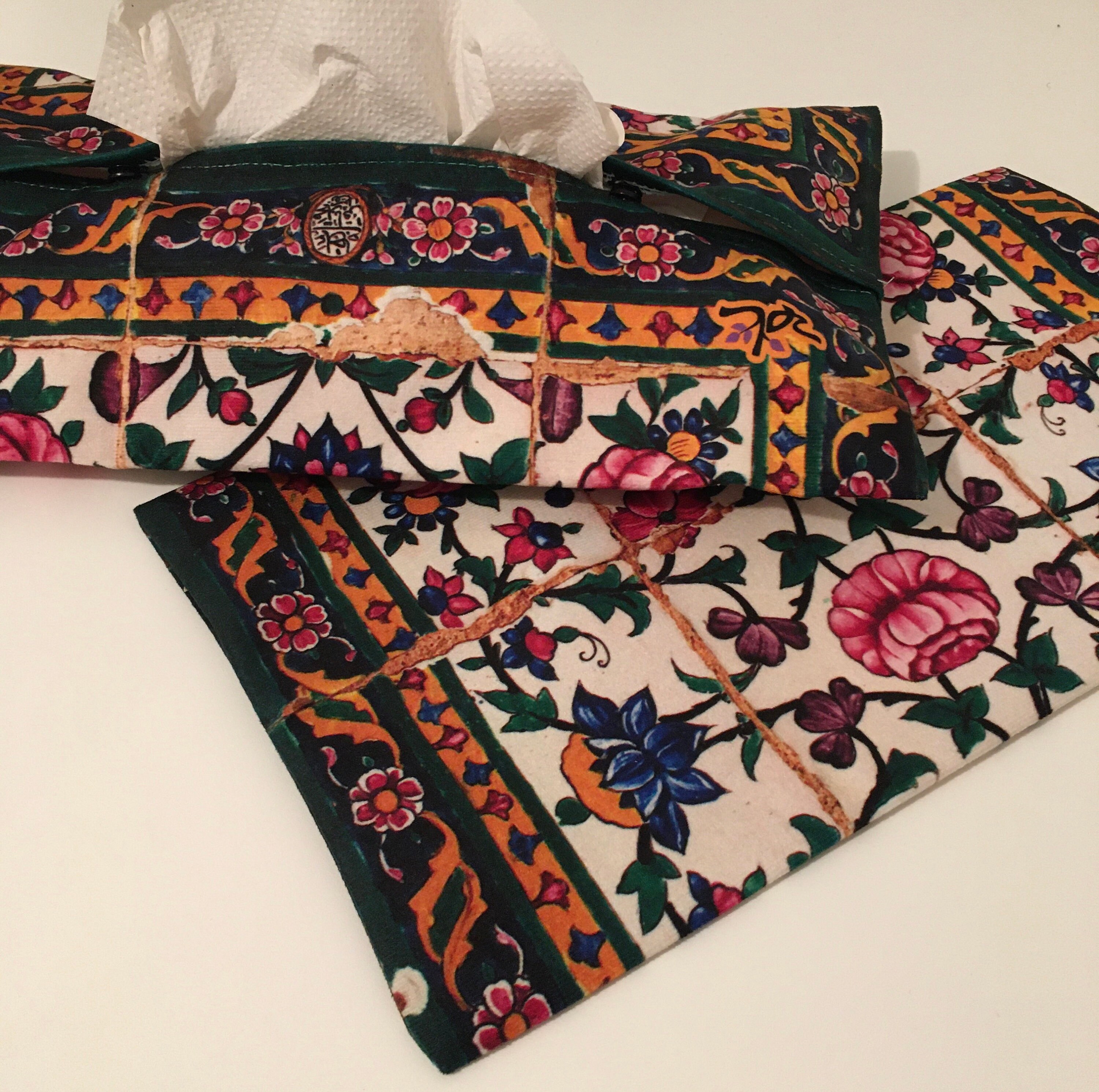 Velvet Handkerchief Holder Handkerchiefs Box Tissue Cover Etsy UK