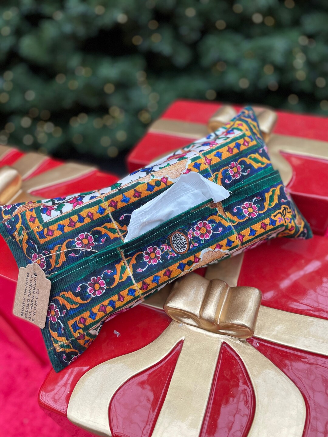 Velvet Handkerchief Holder Handkerchiefs Box Tissue Cover Etsy UK