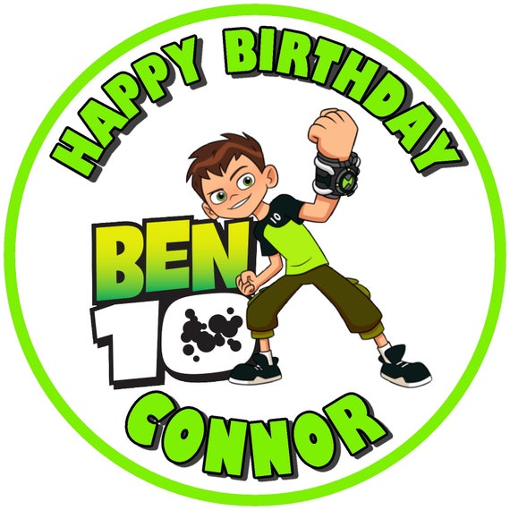 1 x 7.5 inch Ben 10 Personalised Edible Cake Topper | Etsy