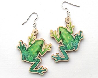 Frog Earrings | Goblincore | Frog Lover Gift | Fun Earrings | Whimsical
