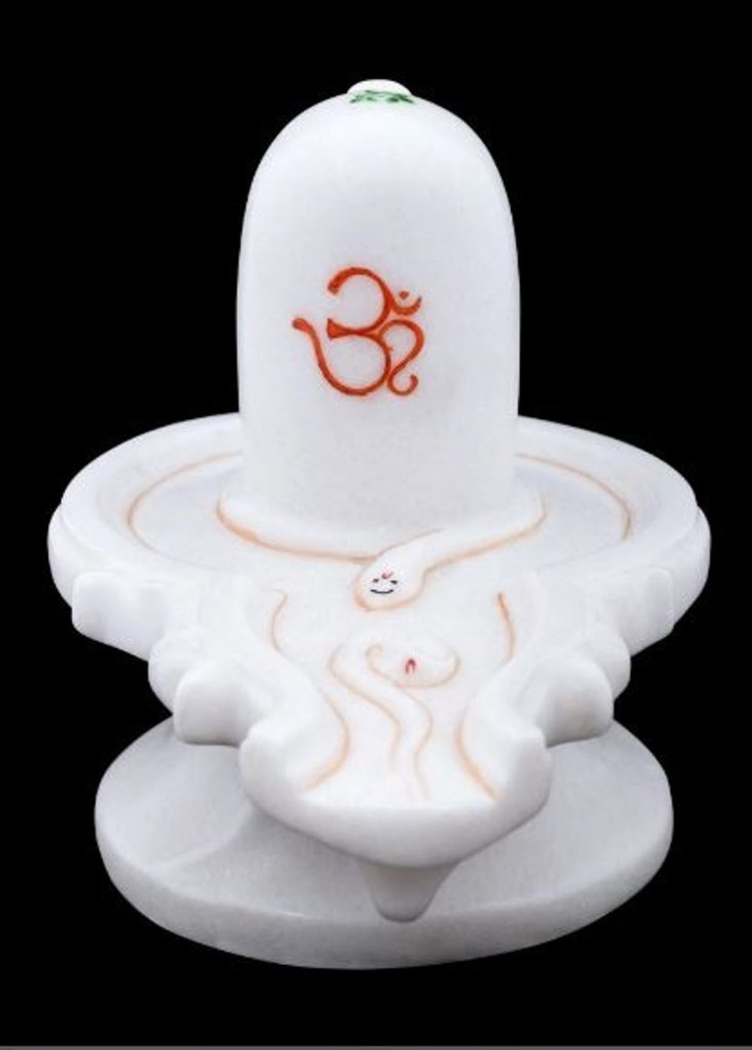 6 Inches White Marble Shiva Lingam Handmade Shiivling Statue - Etsy