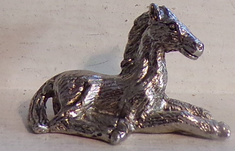 VINTAGE METAL HORSE,1 14 Perfect Condition All Sales Final New Never Used Sold As Is Store Stock