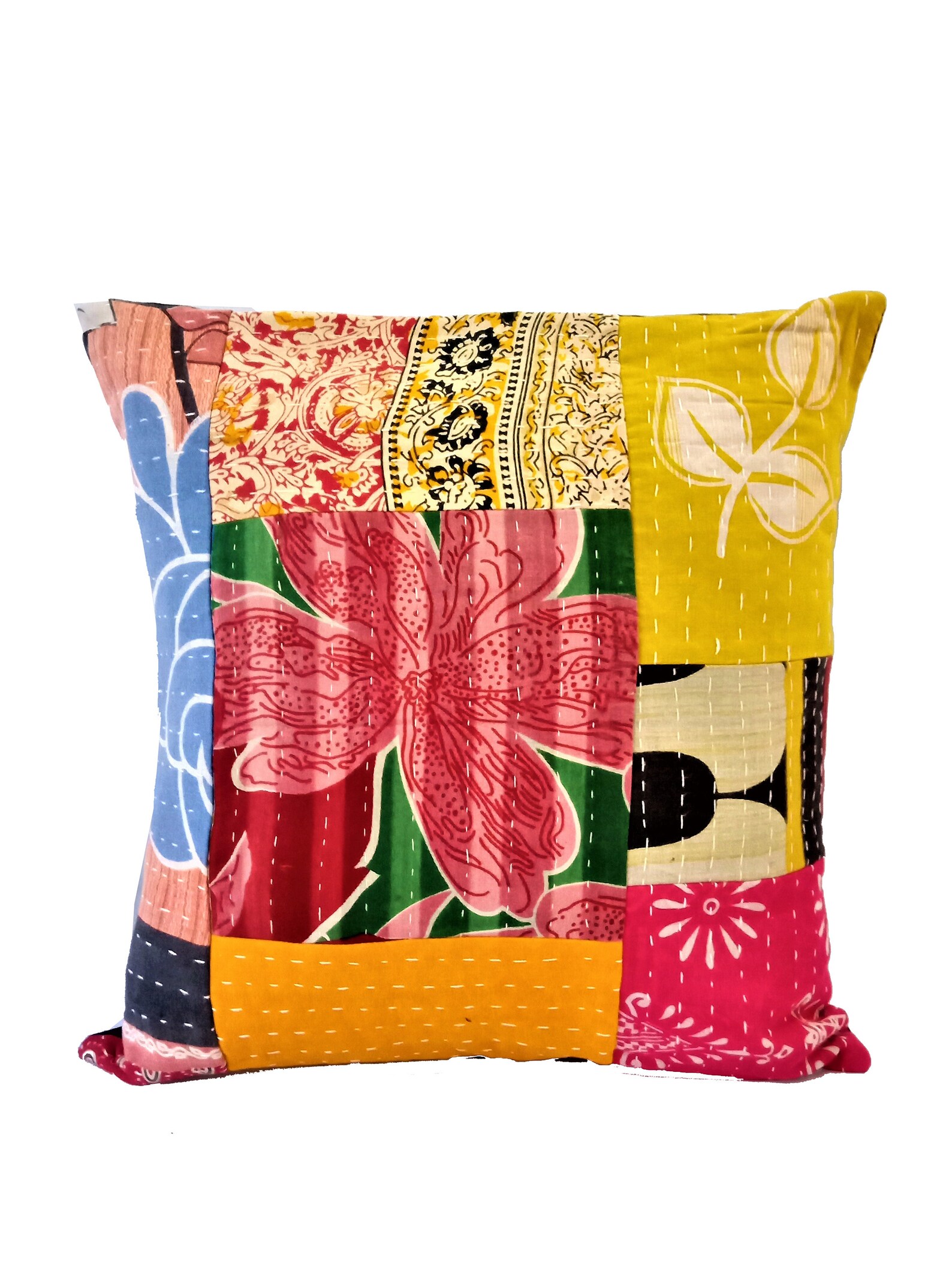 Mixed Set of 2 Pillow Vintage Kantha Pillow Covers Indian Etsy