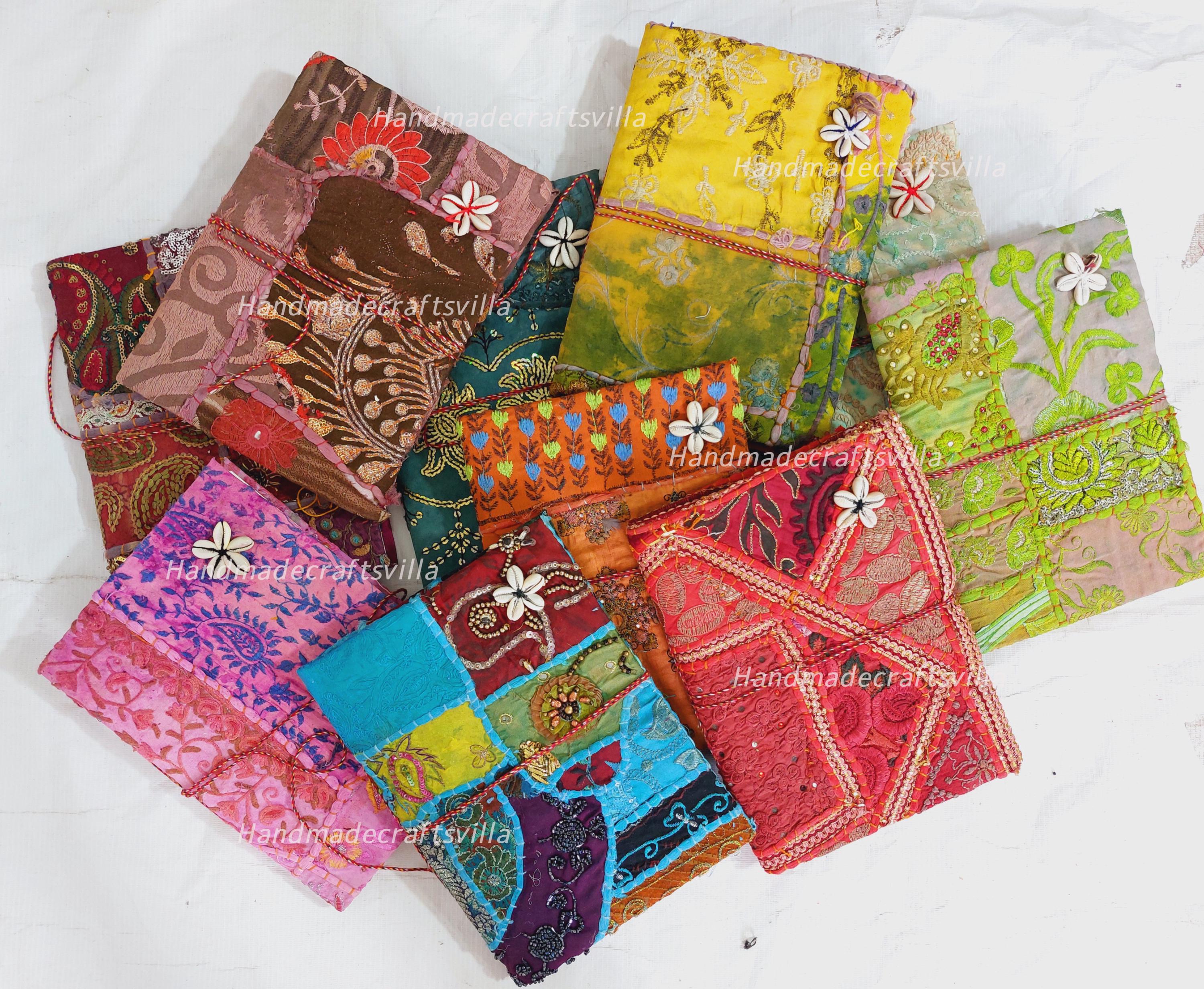Handmade Sari Fabric Journal: Indian Traditional Vintage Diary
