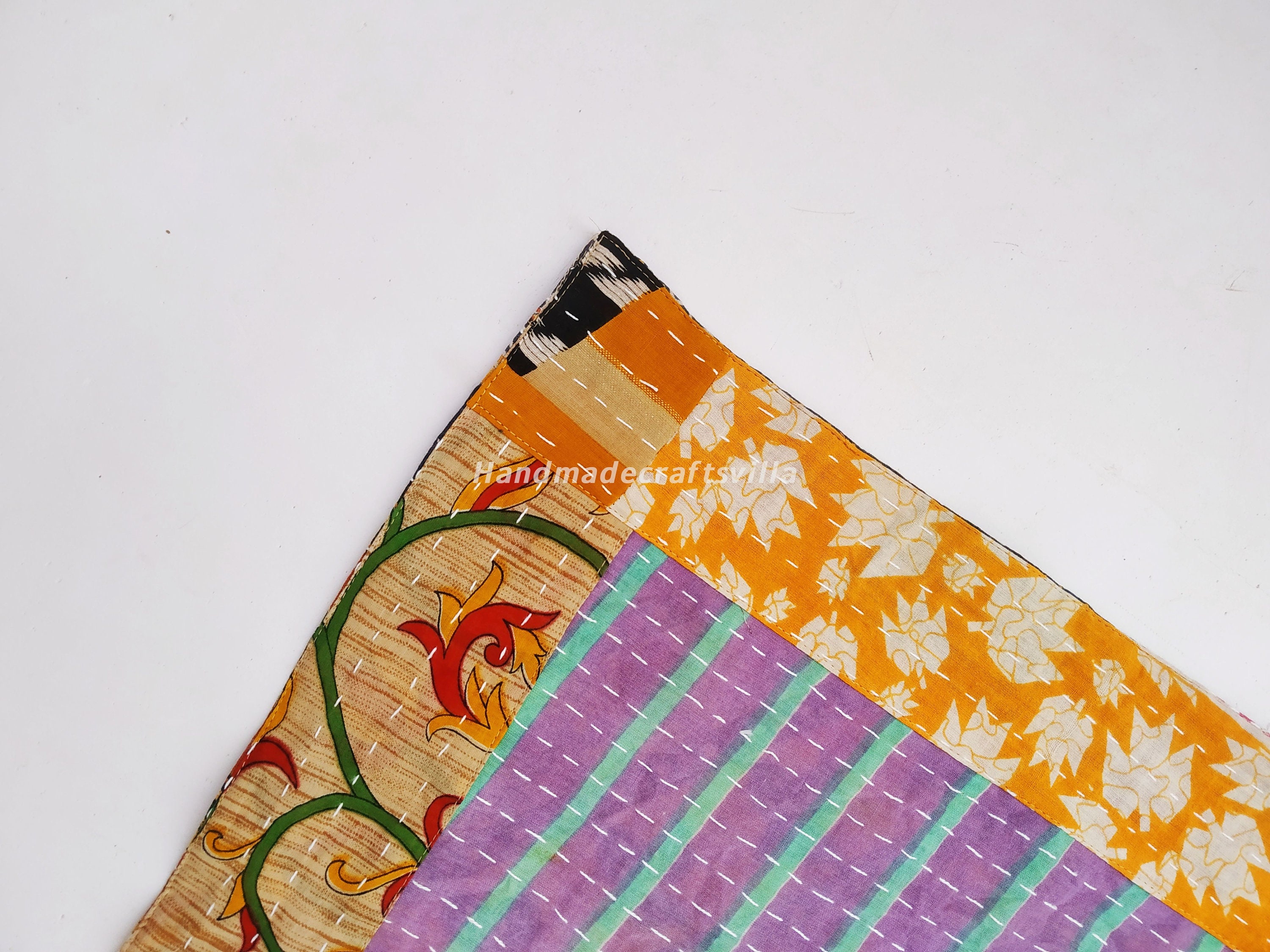 Kantha Napkins Fabric Napkin Set of 5 Cotton Napkin Table Etsy