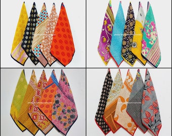 Mixed Assorted Set Of 5 Pcs Vintage Kantha hanging loop towel,Handmade Colorful towel,Tea towel,Kitchen towel, Soft towel, Cotton towel,