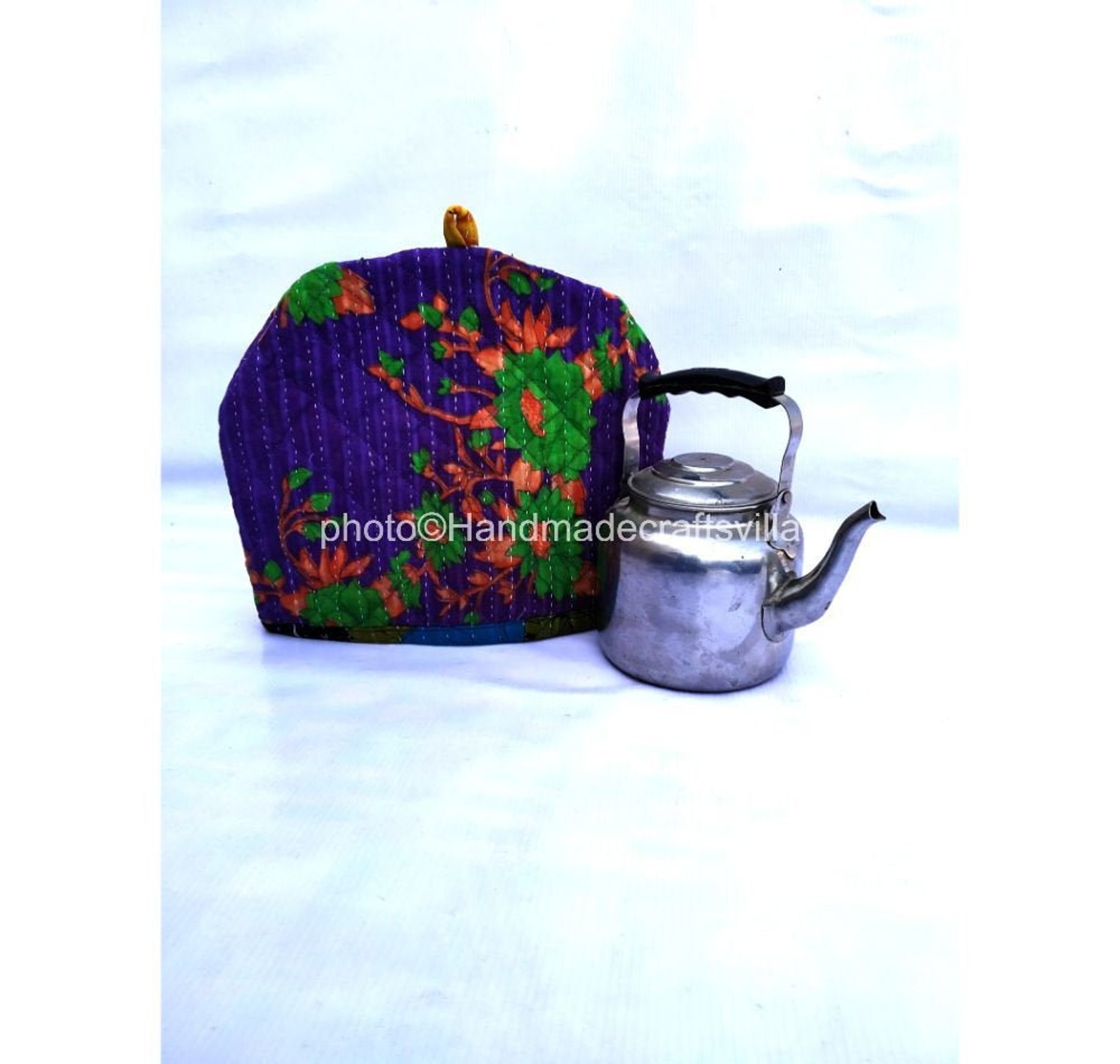 Handmade Tea Cozy Hand Stitched Tea Kettle Cover Vintage Etsy