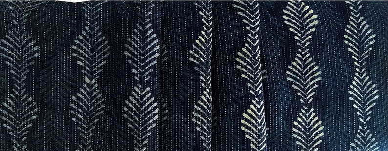 Indigo Hand Block Printed 100/% Cotton Fabric Fabric Blue and White Tie Dyed Indigo Cotton Fabric By The Yard With Spoonflower,
