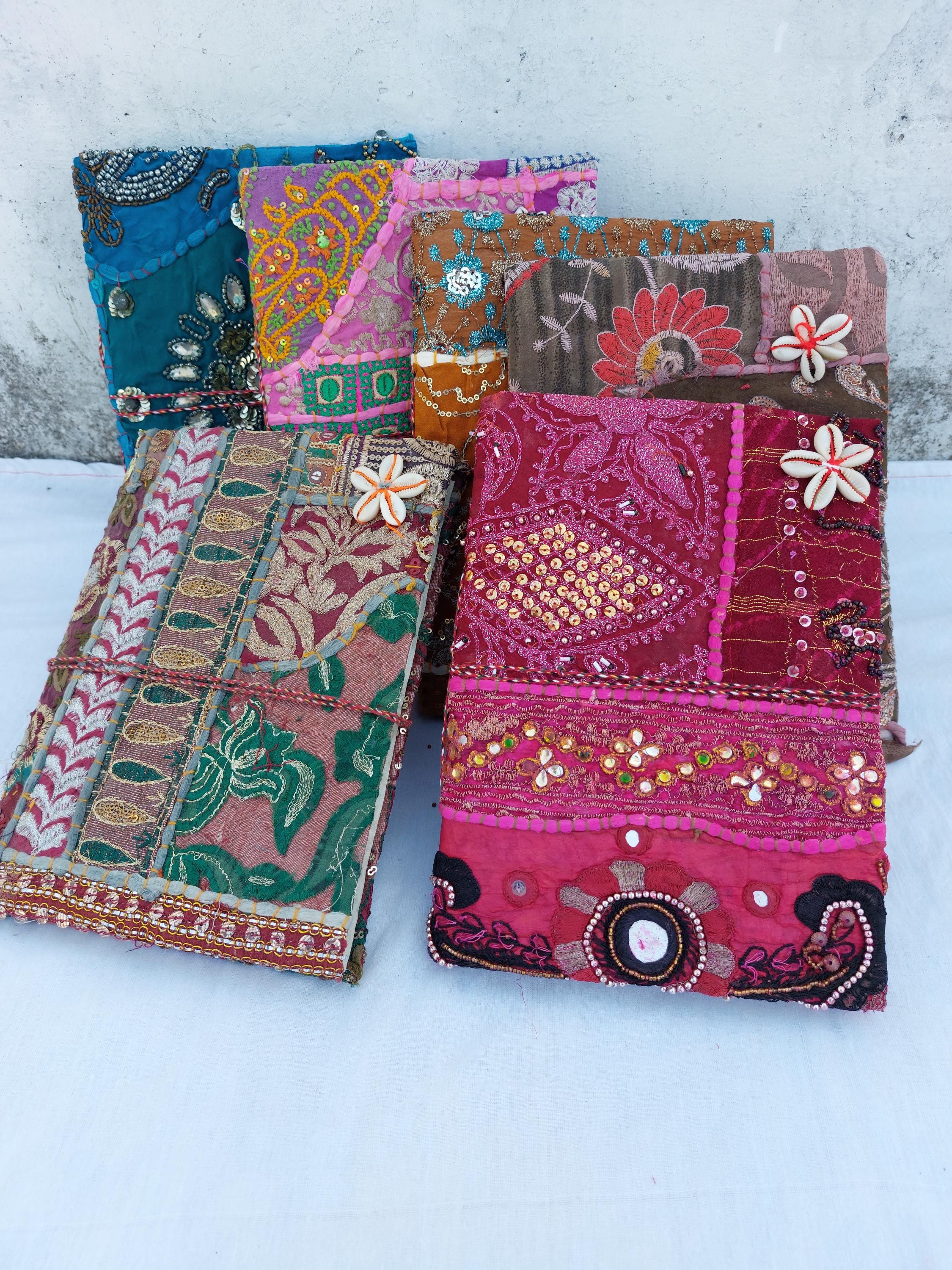 Kantha Sari Fabric Journal: Handmade Bohemian Patchwork Notebook - Etsy