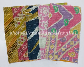 Tea towel,Kitchen towel, Kantha towel Vintage towel, Soft towel, Cotton towel, Colourful towel, Set Of 5 Pcs