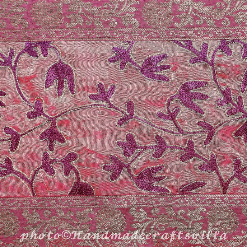 Pink Color Table Runner Cover Wedding Zari Silk Table Cover Etsy