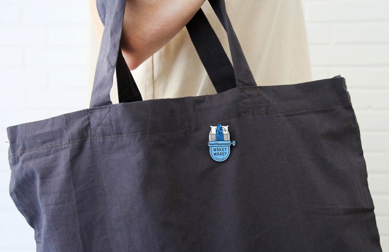 Wakey Wakey Sardine Enamel Pin