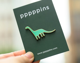 Green Dino Enamel Pin