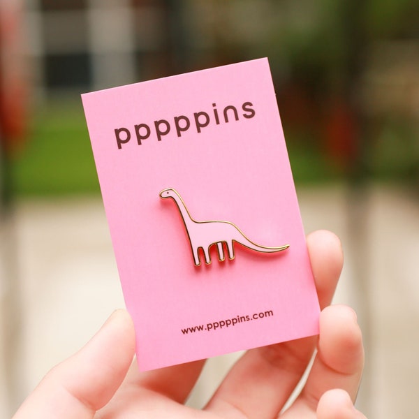 Pink Dino Enamel Pin