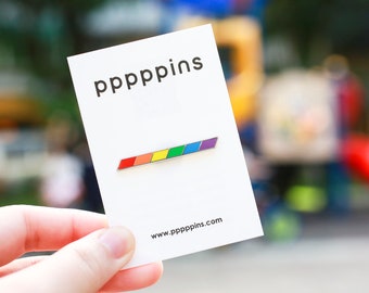 Rainbow Stripe Pin