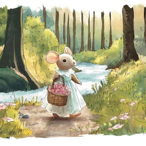 Children book illustration custom, illustrator to hire, watercolor style, professional illustrator for hire, book cover illustration