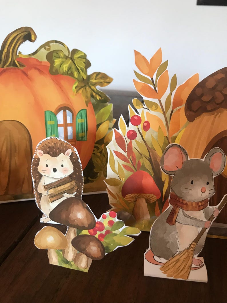 Printable Fall Activities Preschool Autumn Craft, Woodland Animals Play ...