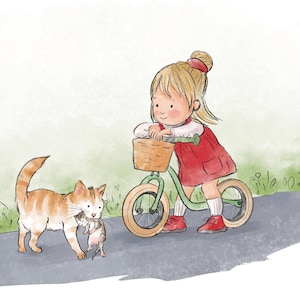 Illustrazione di libri per bambini ad acquerello, illustratore da assumere, illustratore professionale personalizzato, illustrazione di copertina di libro vintage
