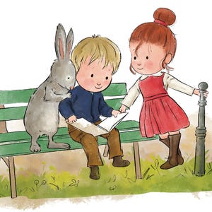 Watercolor Children book illustration, illustrator to hire, custom , professional illustrator for hire, book cover illustration vintage