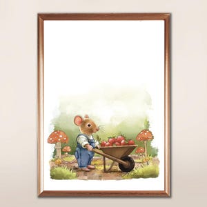 Waldmaus Poster: Waldmaus Illustration